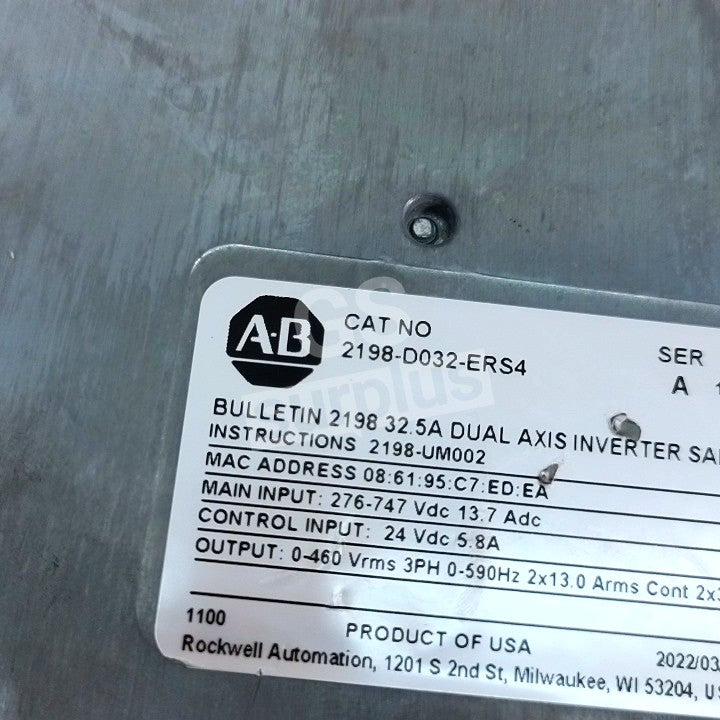 ALLEN BRADLEY 2198-D032-ERS4 /A