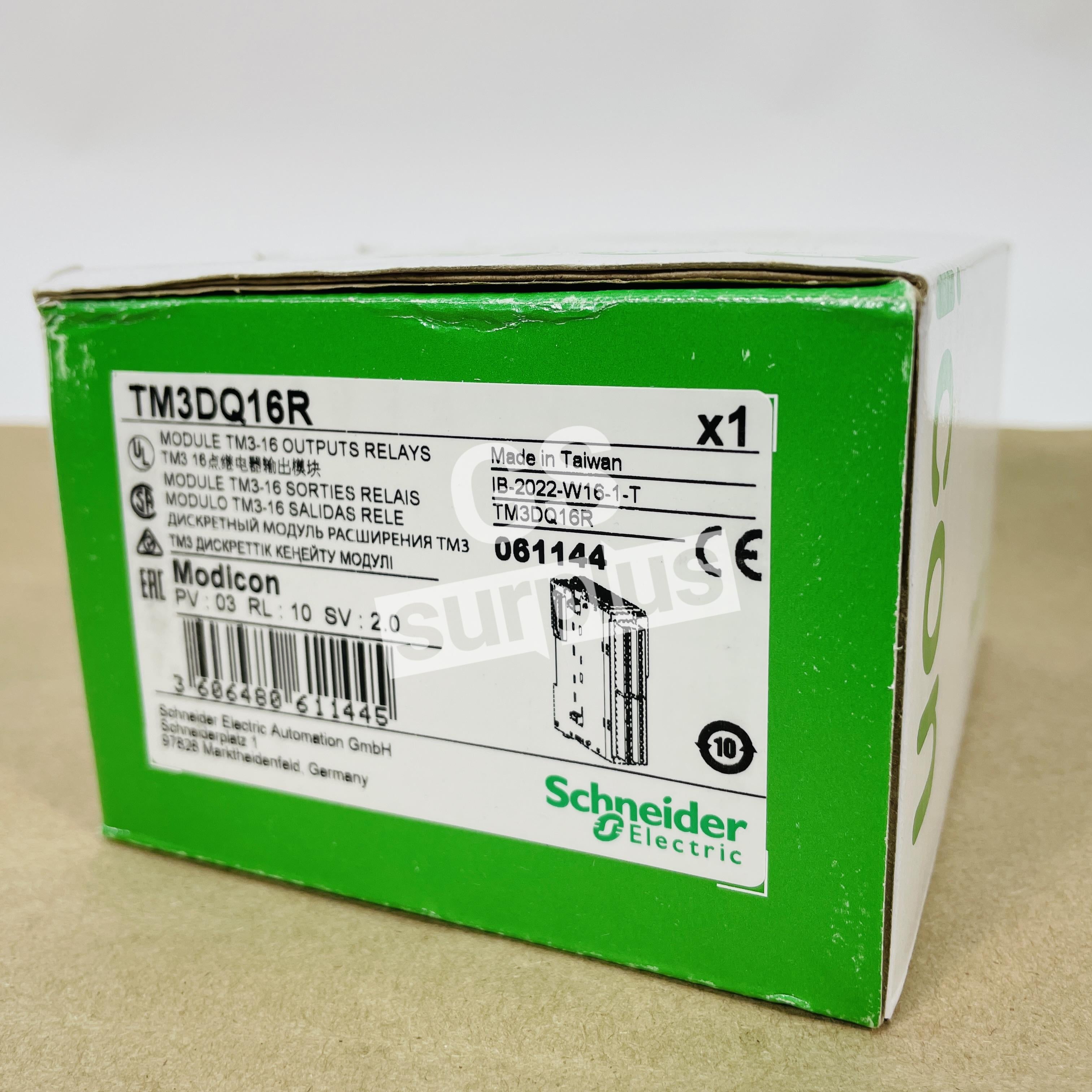 TM3DQ16R Schneider - 16-Channel Digital Output Relay Module for Modicon TM3