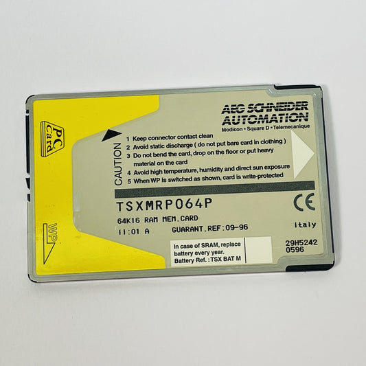 SCHNEIDER TSXMRP064P 64K16 RAM MEMORY CARD