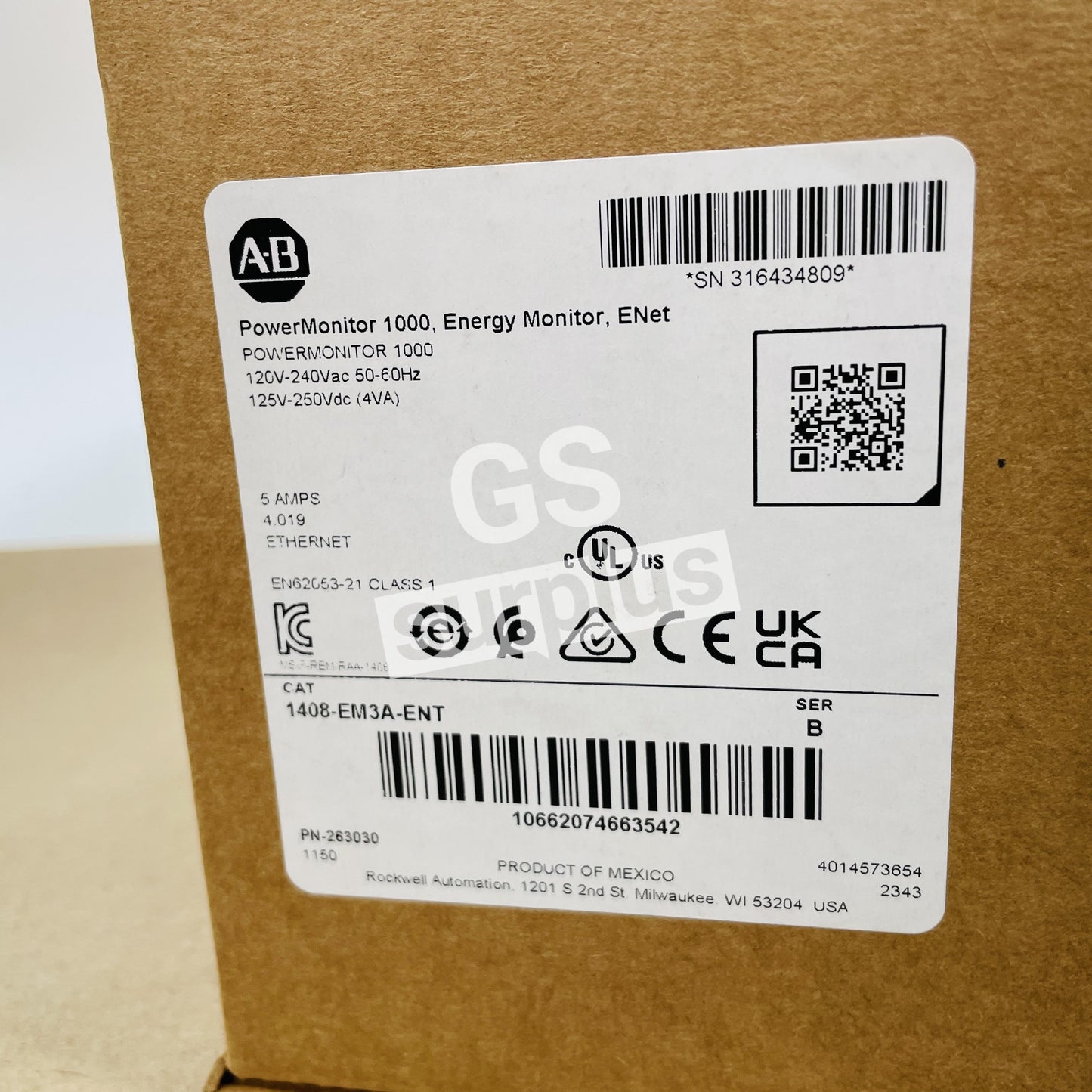 ALLEN BRADLEY 1408-EM3A-ENT /B