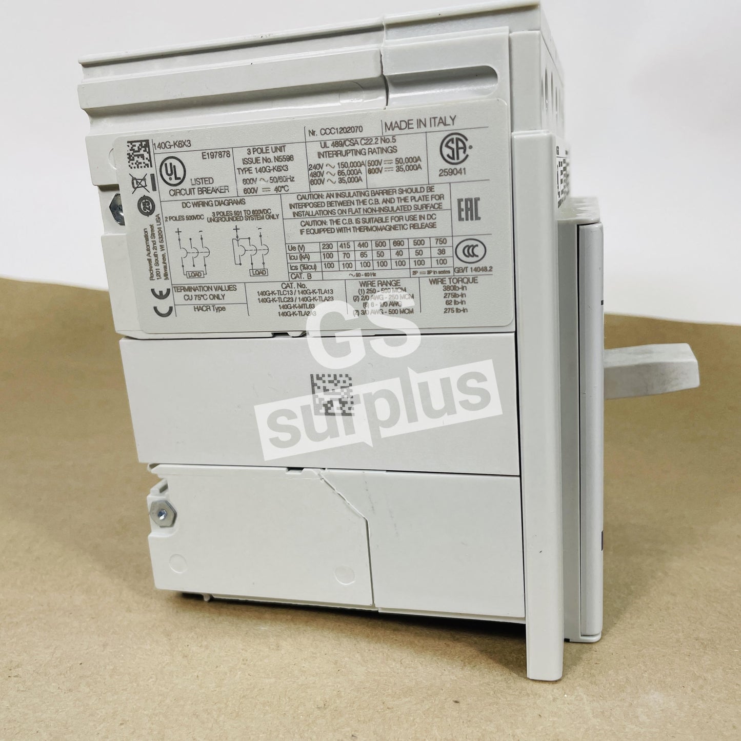 ALLEN BRADLEY 140G-K6X3 /A