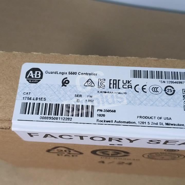 ALLEN BRADLEY 1756-L81ES /B Guardlogix 5580 Controller