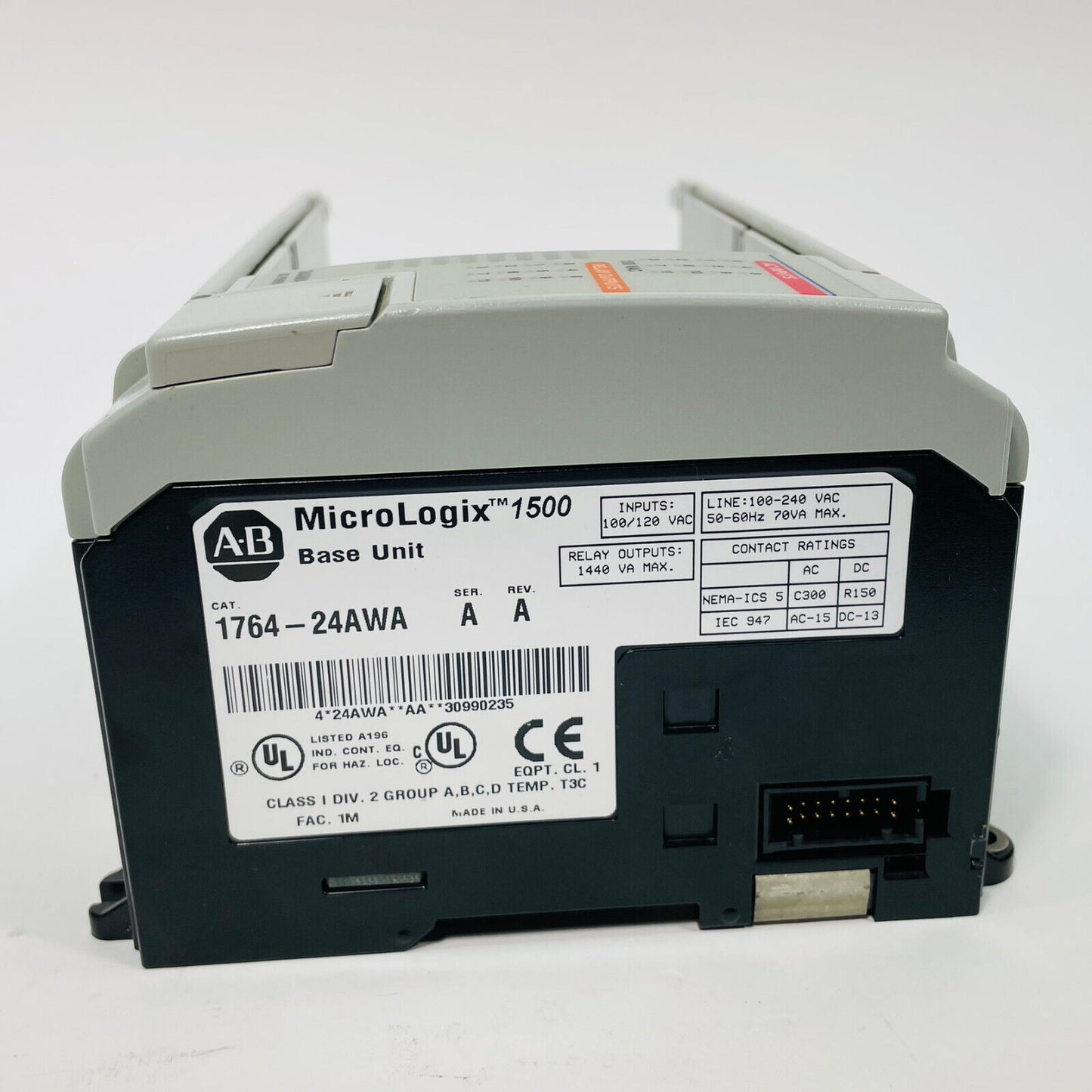 Allen Bradley 1764-24AWA /A MicroLogix 1500 Base Unit