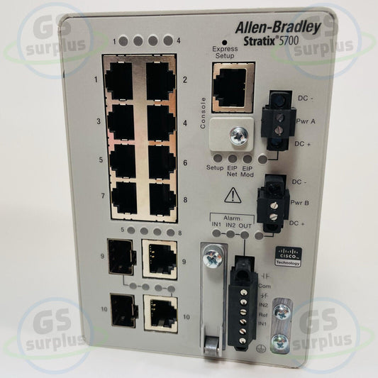 Allen Bradley 1783-BMS10CA /A Stratix 5700 Ethernet Switch 10-Pt