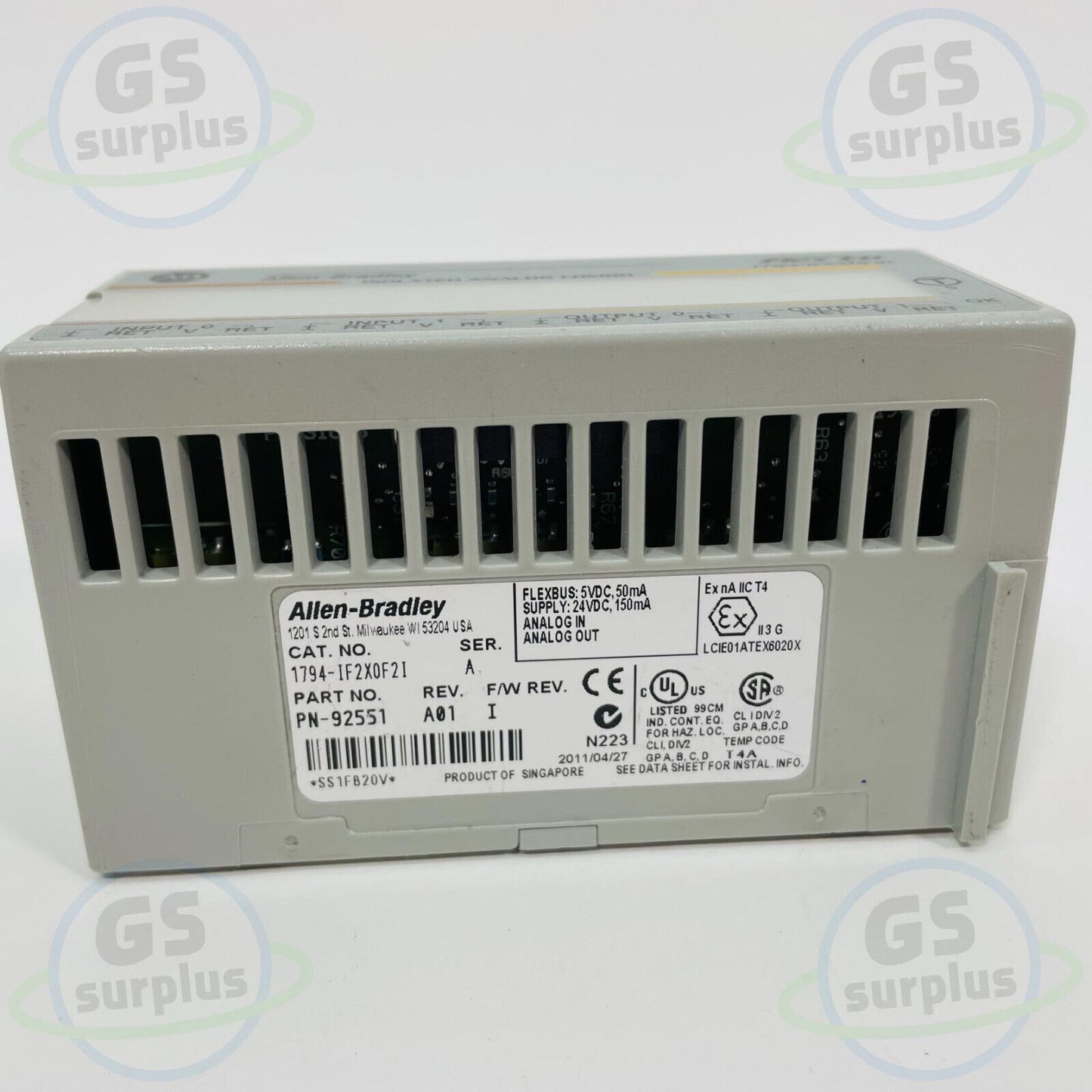 Allen Bradley 1794-IF2X0F2I /A Flex I/O Module