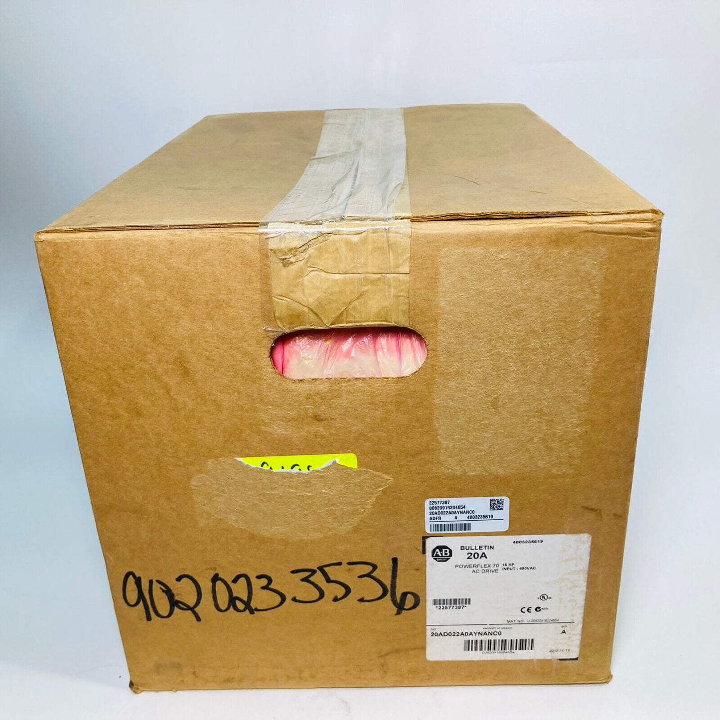 Allen Bradley, 20AD022A0AYNANC0, Powerflex 70 VFD Motor Variable Frequency Drive