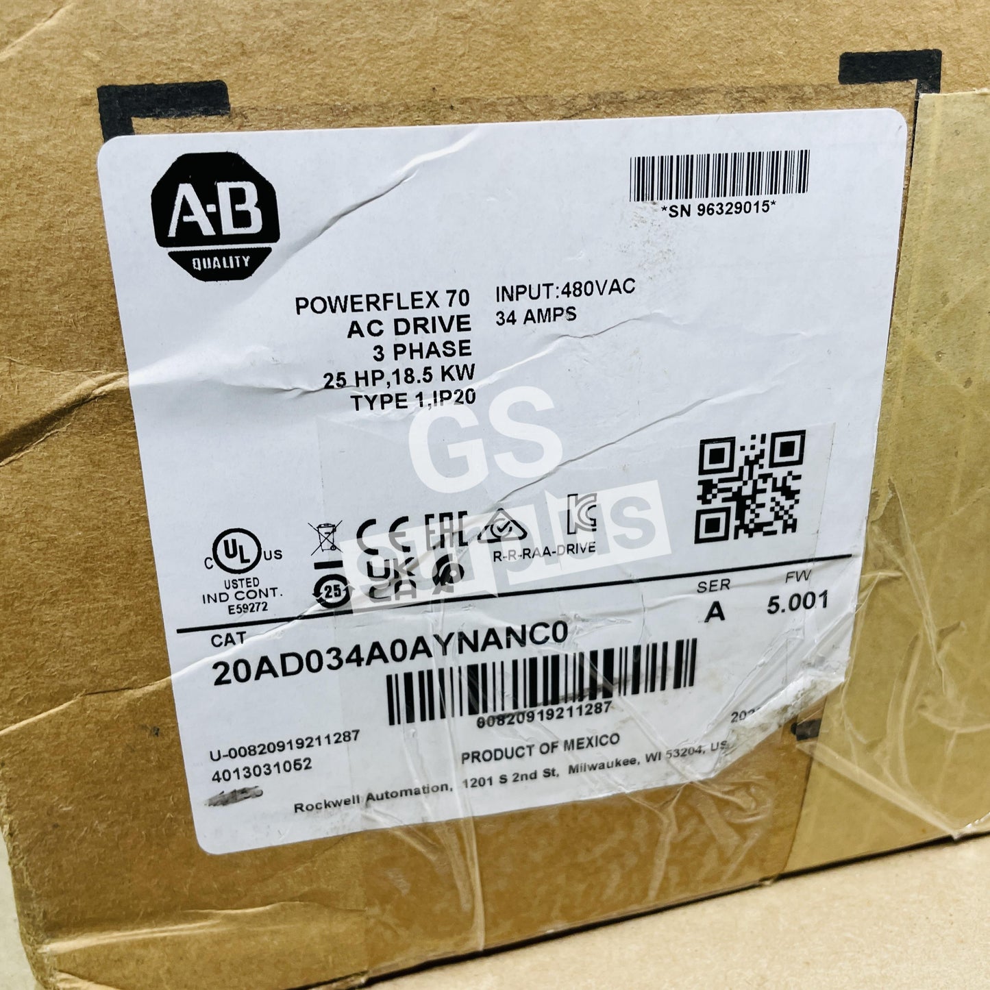 ALLEN BRADLEY 20AD034A0AYNANC0 /A