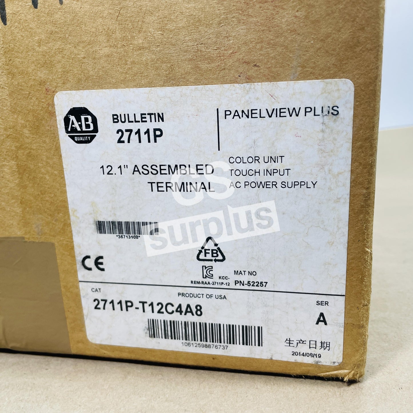 ALLEN BRADLEY 2711P-T12C4A8 /A