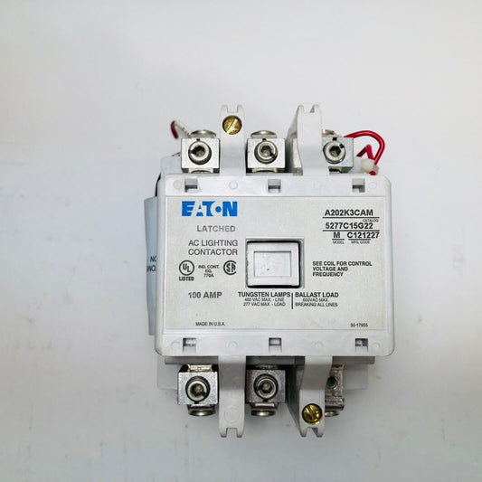 EATON A202K3CAM  Model M Lighting Contactor 5277C15G22  100 AMP