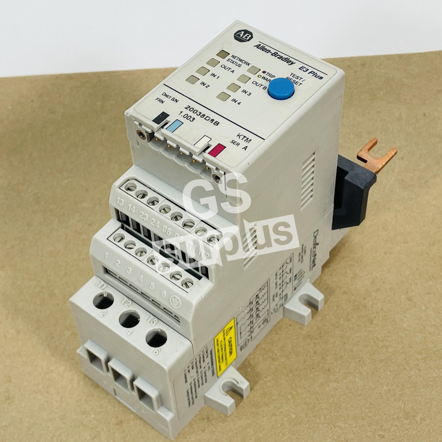 ALLEN BRADLEY 592-EC2BC /A E3 Plus 3 - 15 Amp Overload Relay