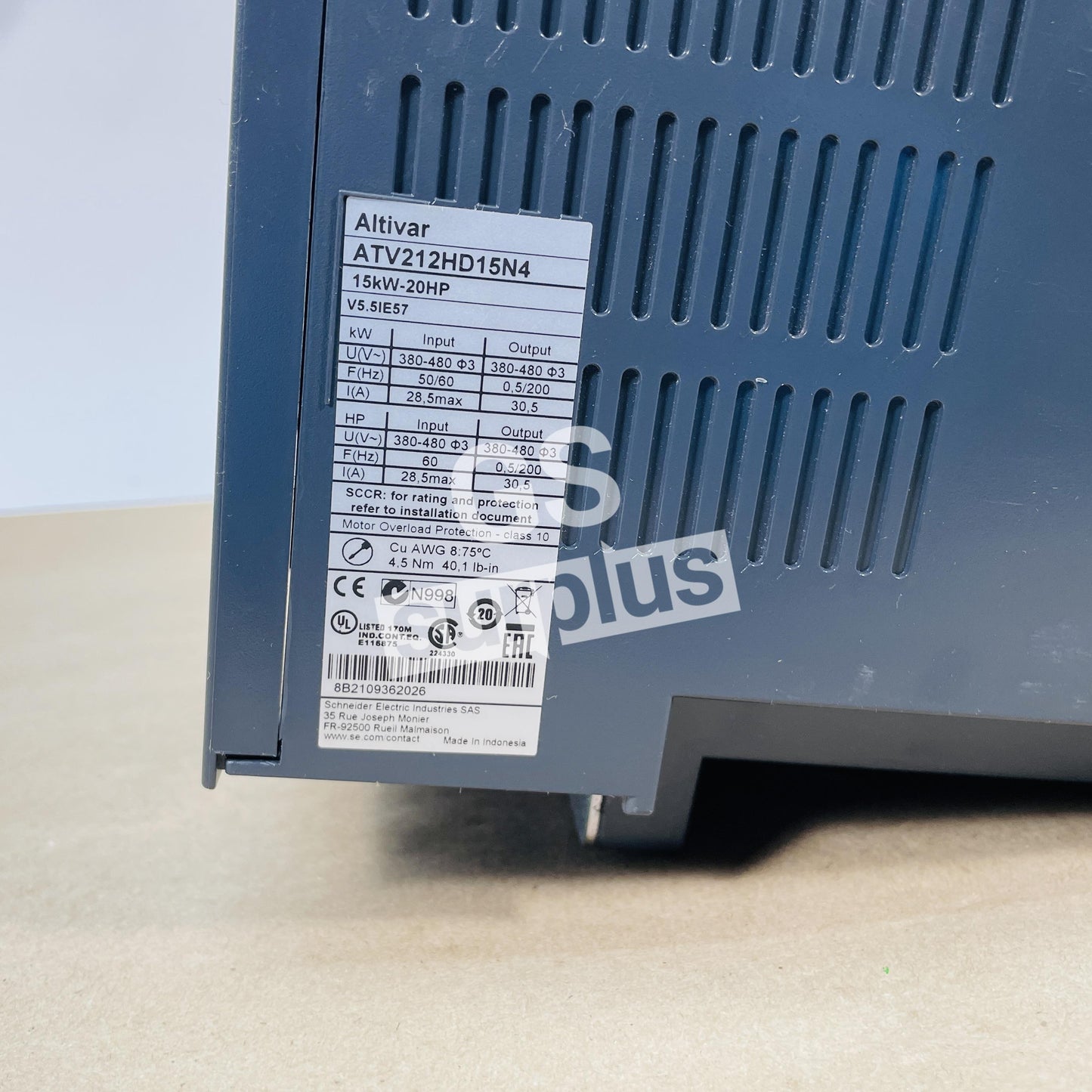 SCHNEIDER ELECTRIC ATV212HD15N4