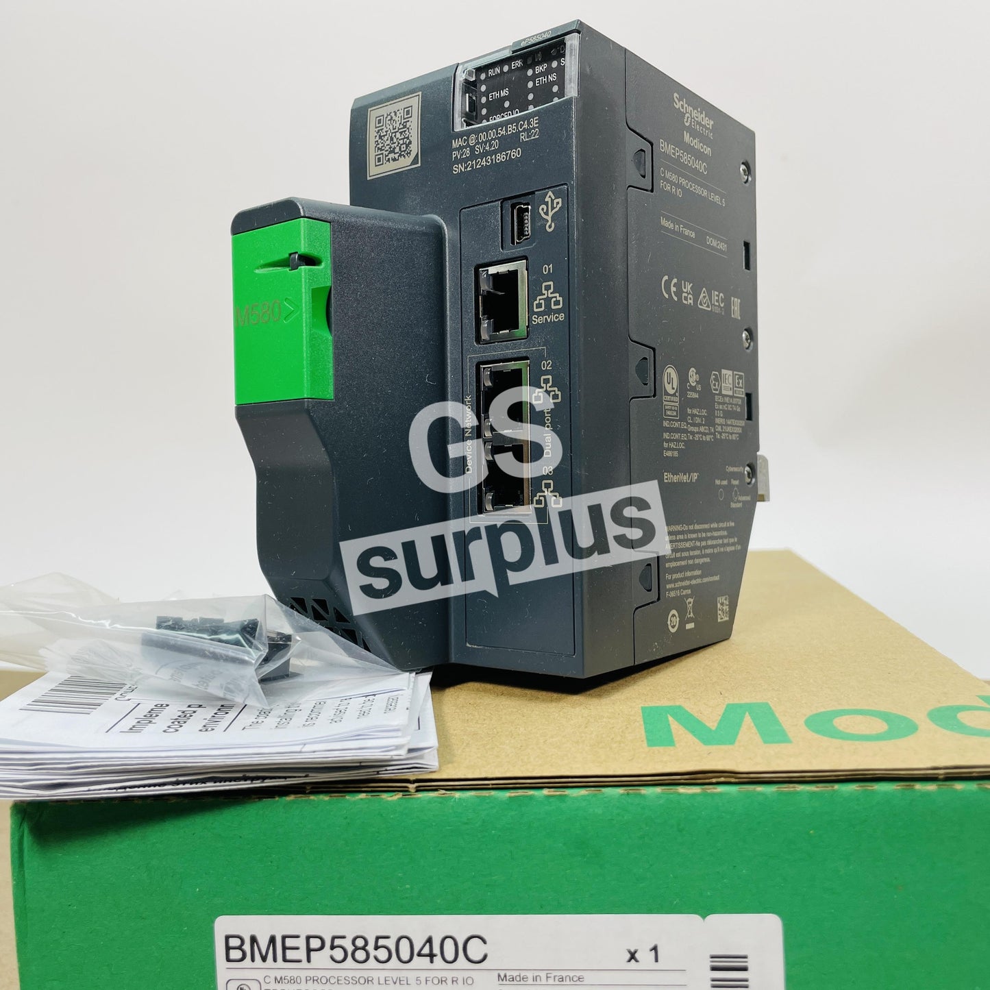 SCHNEIDER ELECTRIC BMEP585040C Modicon M580 Processor Conformal Coating