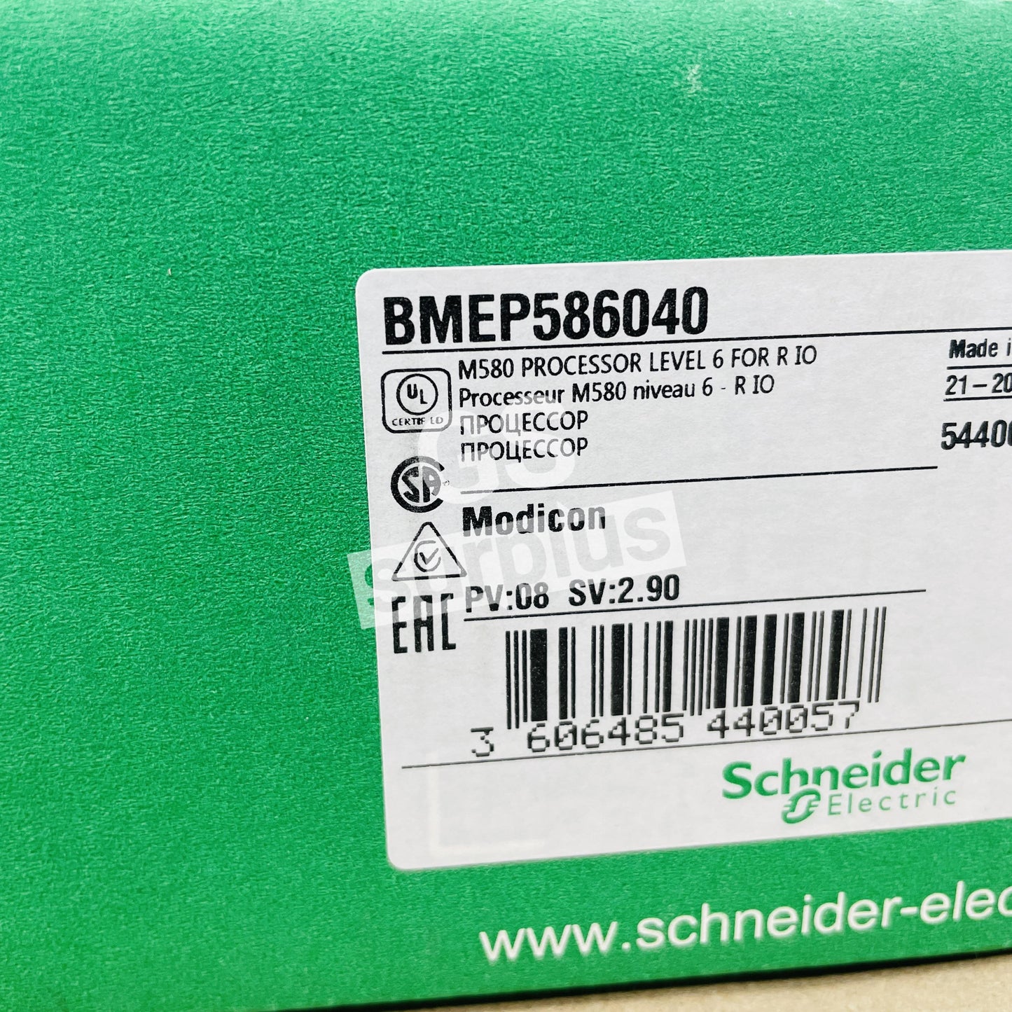 SCHNEIDER ELECTRIC BMEP586040 Modicon M580 Processor