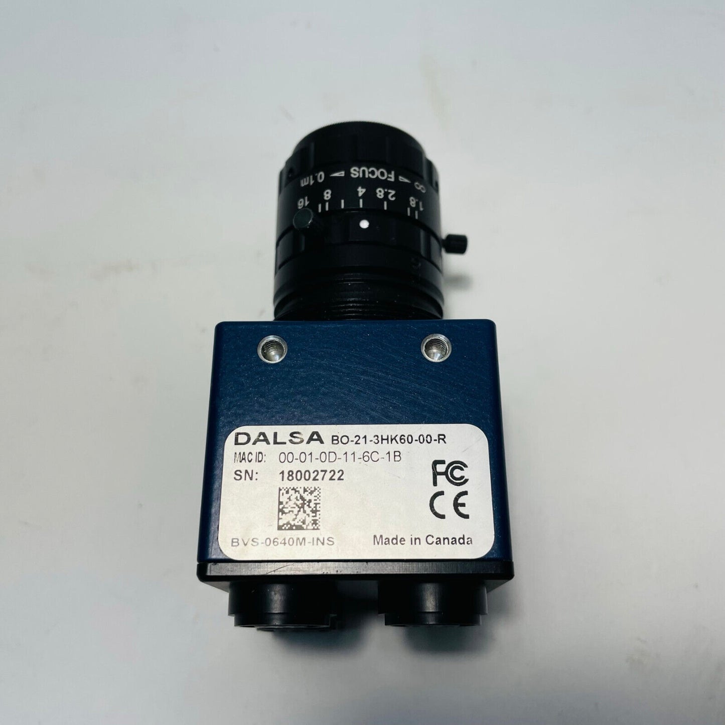 DALSA BO-21-3HK60-00-R Camera BVS-0640M-INS FOR PARTS