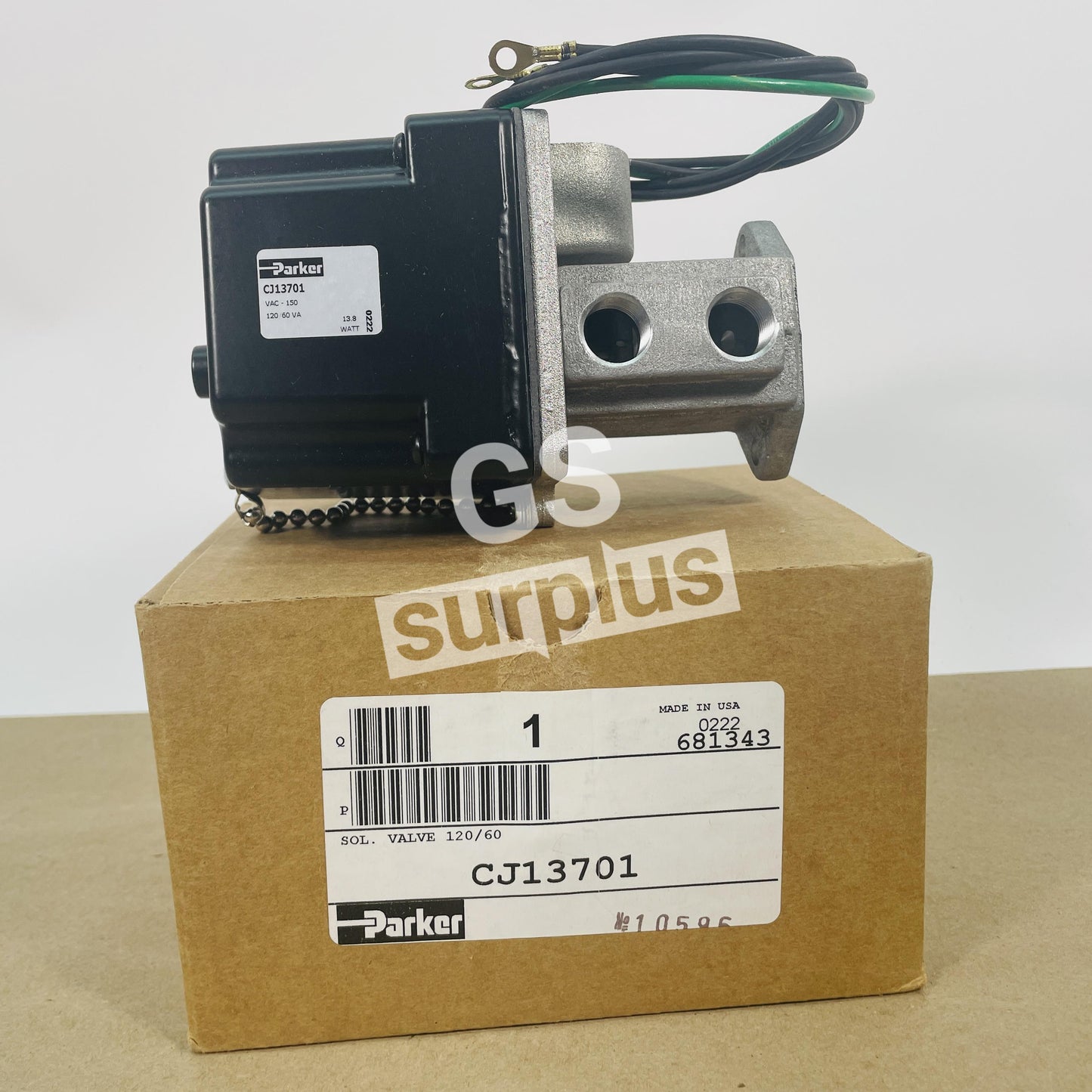 PARKER CJ13701 SOLENOID VALVE