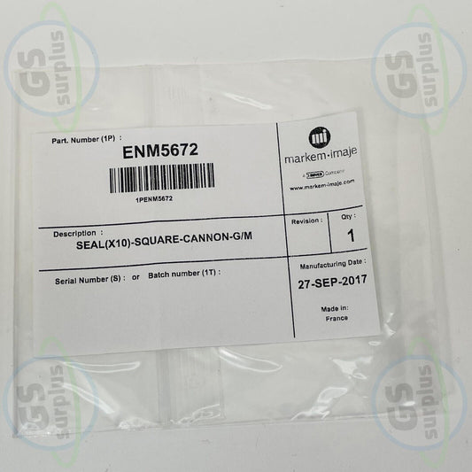 Markem Imaje ENM5672 Seal (X10) Square Cannon G/M