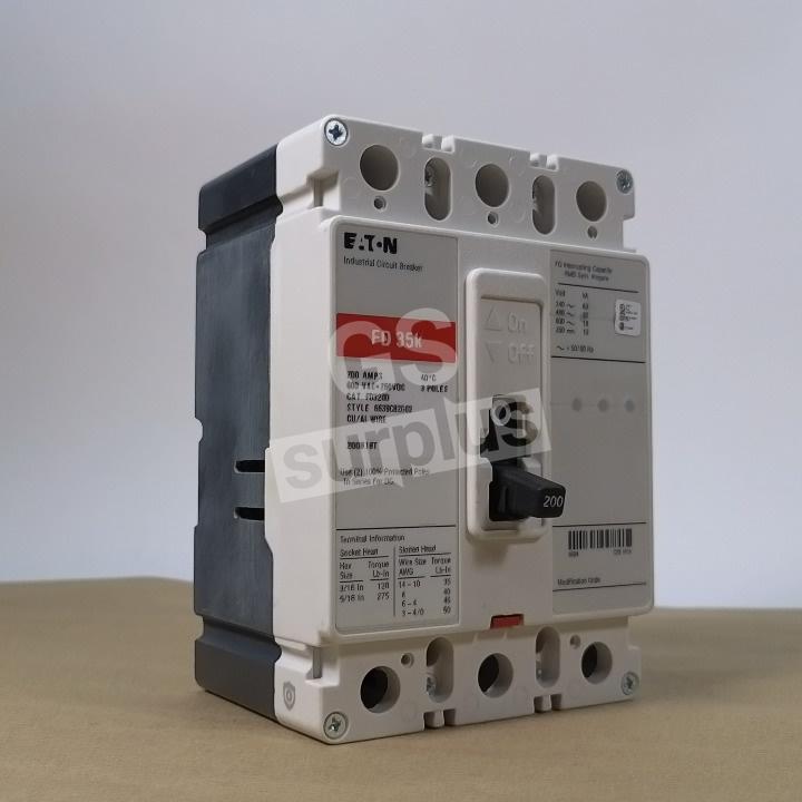 EATON FD3200 Circuit Breaker 3P 200A 600V