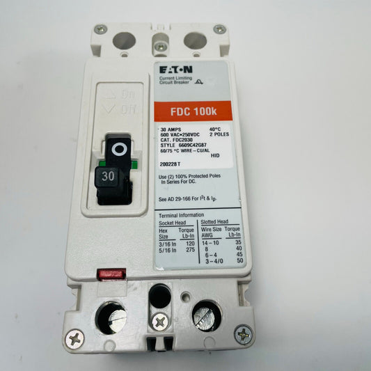 Eaton FDC2030 Molded Case Circuit Breaker