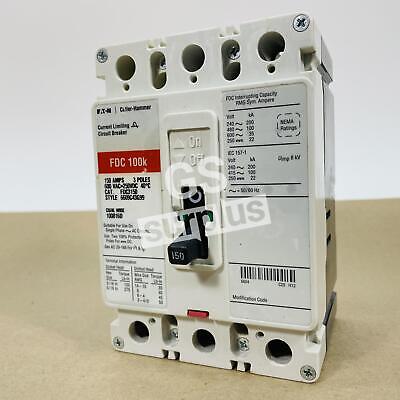 EATON FDC3150 150A 3P 600V Circuit Breaker