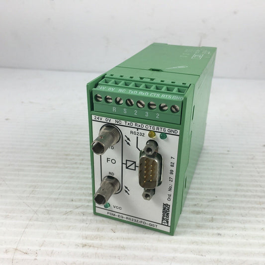 Phoenix Contact PSM-EG-RS232/FO-GST Fiber Converter P/N: 2799827