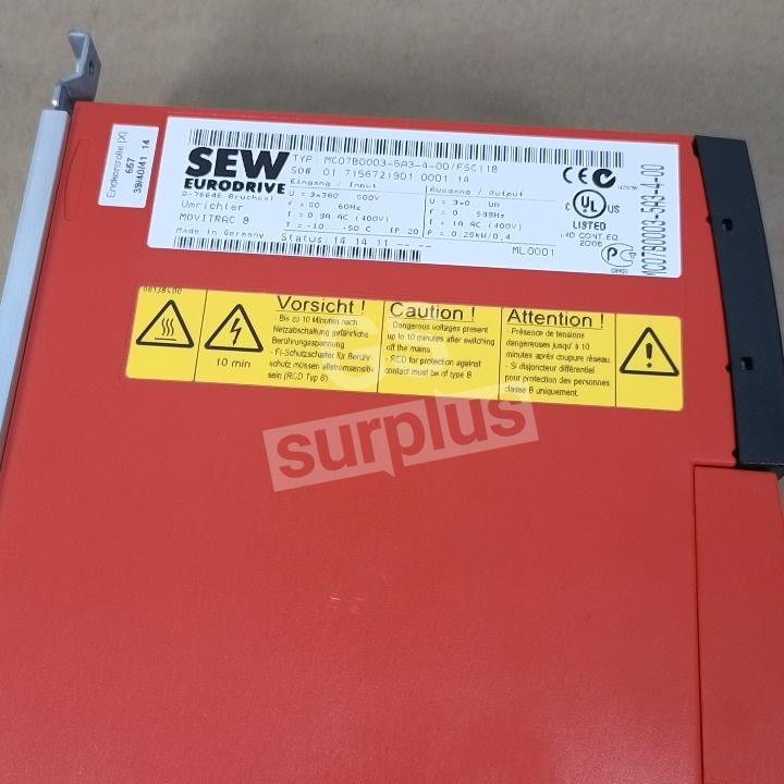 SEW Eurodrive MC07B0003-5A3-4-00/FSC11B