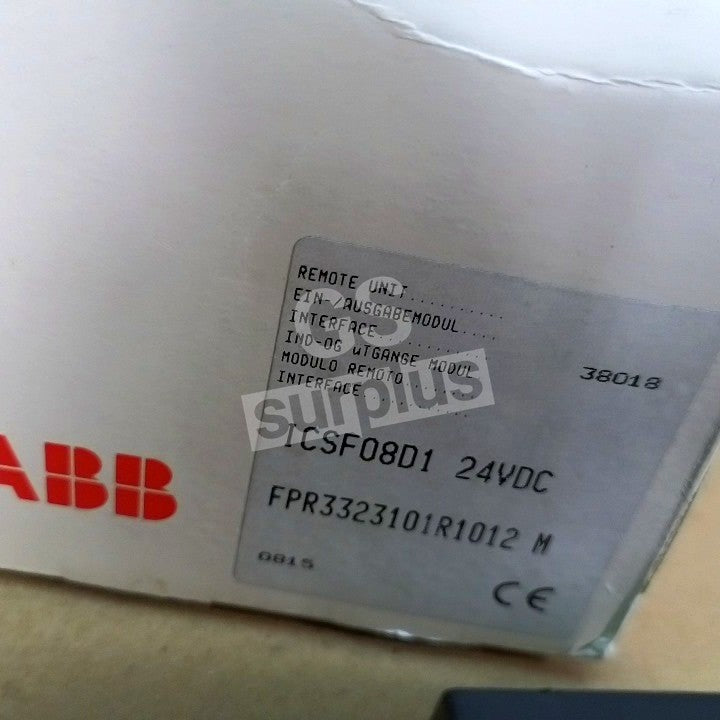 ABB ICSF08D1 / FPR3323101R1012-M
