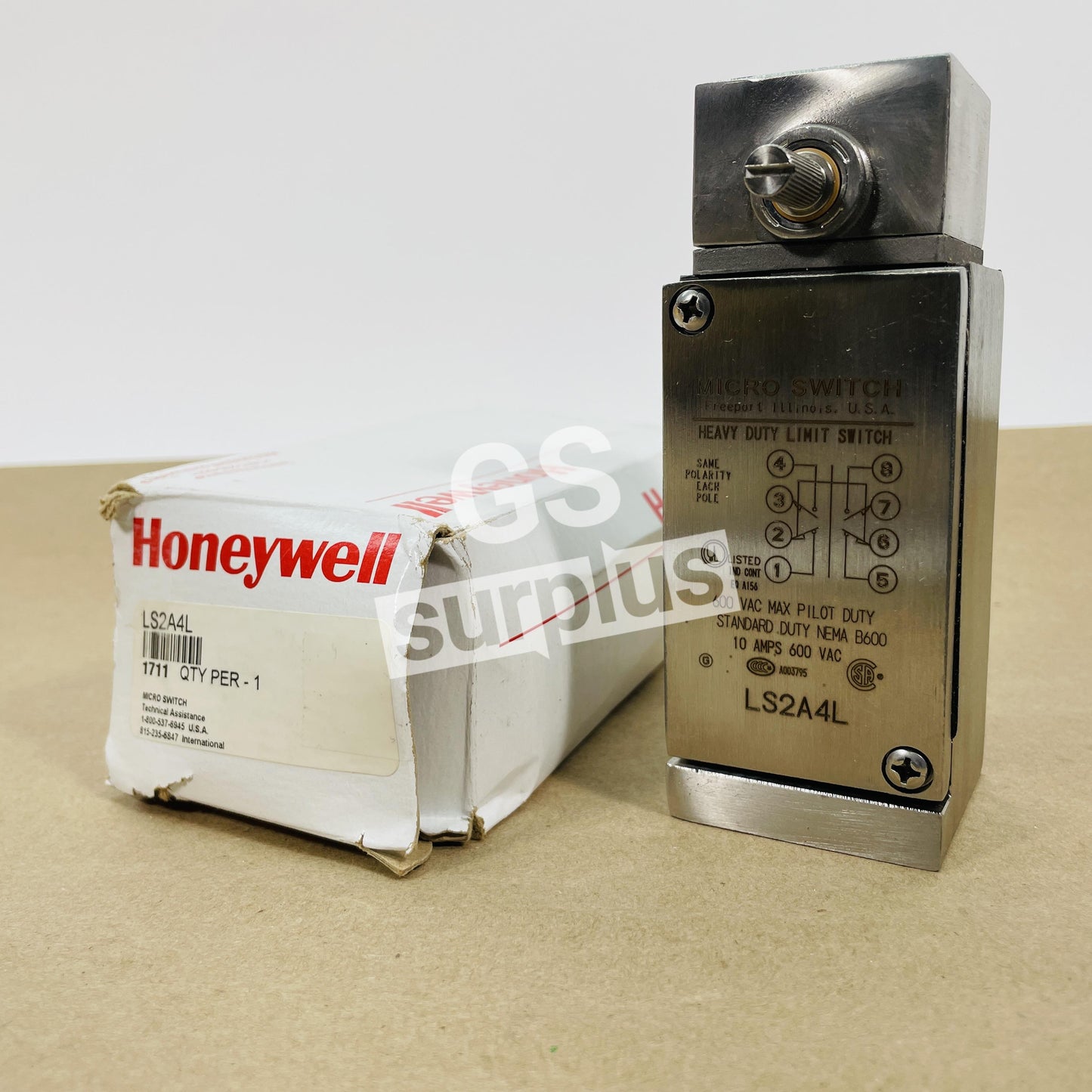 HONEYWELL LS2A4L HEAVY-DUTY MICRO SWITCH