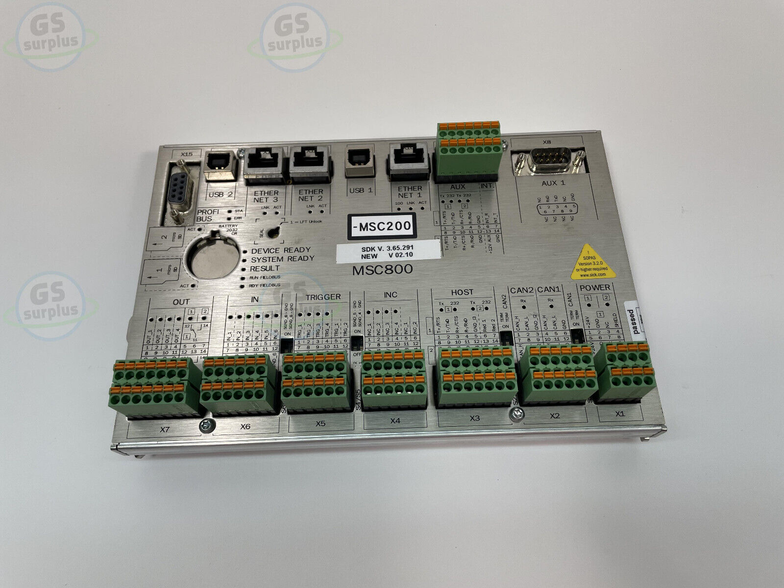 SICK MSC800-0000 / 1040571 MODULAR SYSTEM CONTROLLER -MSC200 ...