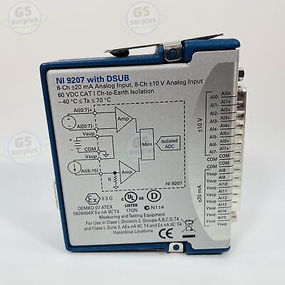 NATIONAL INSTRUMENTS NI 9207 With DSUB, 16 Ch Voltage/Current Input 781068-0