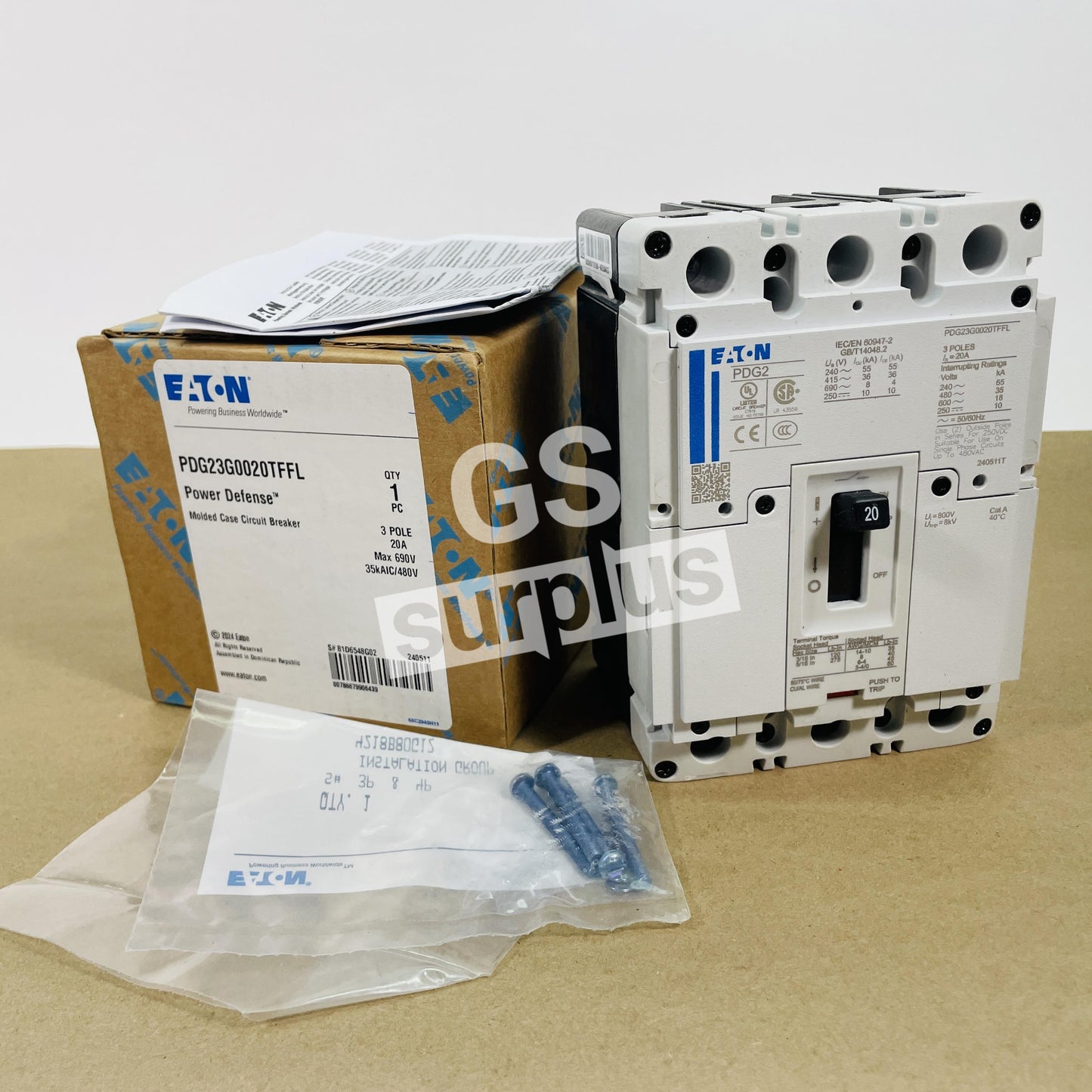 EATON PDG23G0020TFFL Molded Case Circuit Breaker