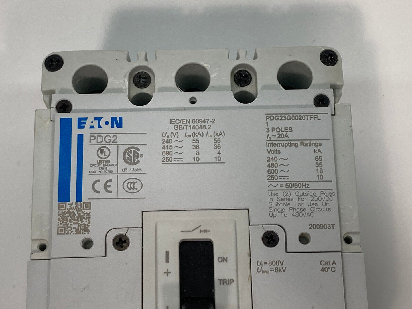 EATON PDG23G0020TFFL Molded Case Circuit Breaker