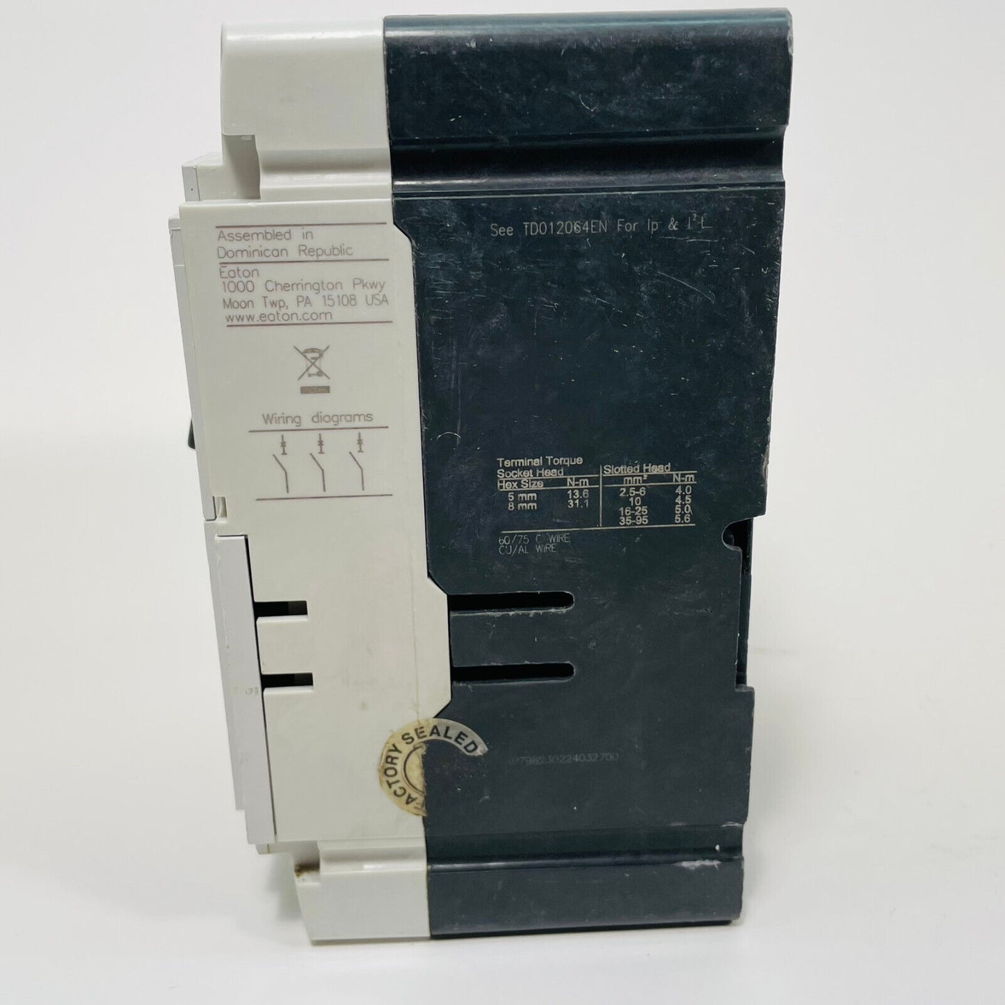 EATON PDG23M0100TFFL CIRCUIT BREAKER 100 AMP PDG2 3 POLE