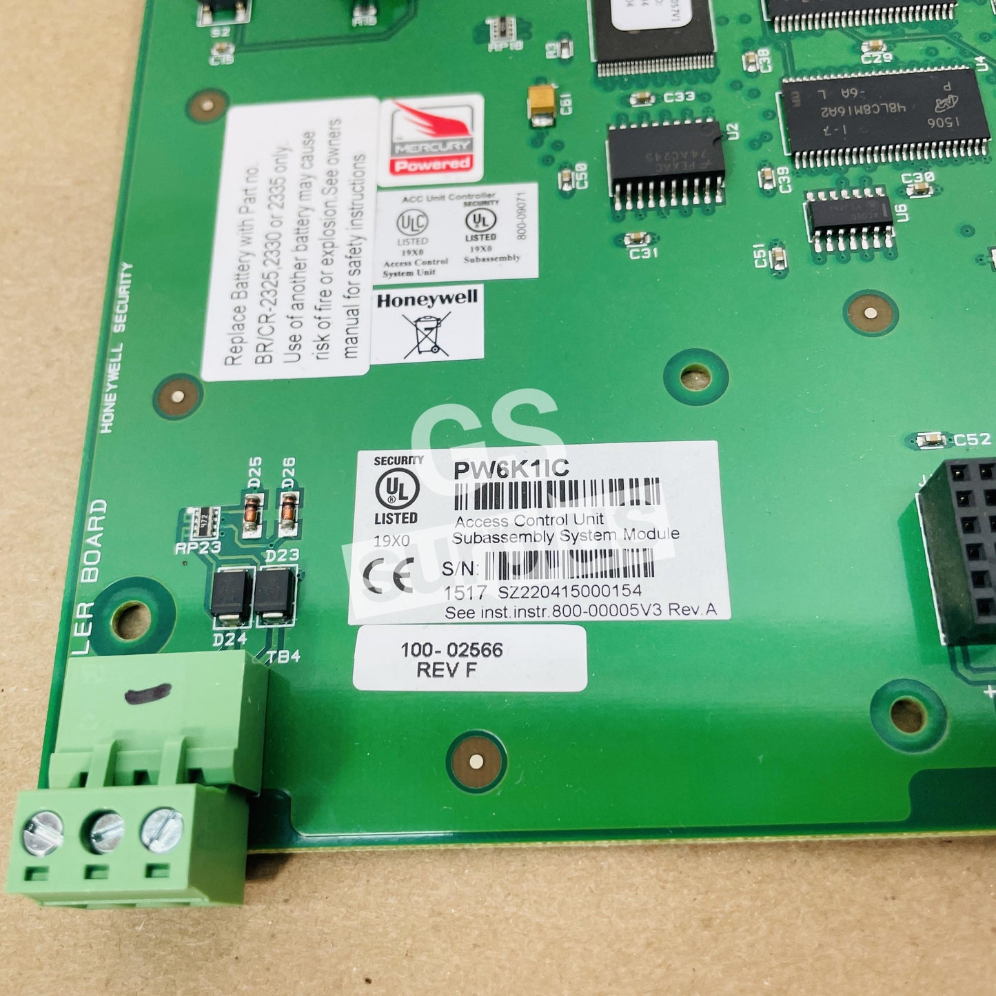 HONEYWELL ProWatch PW6K1IC PW-6000 Series Intelligent Controller Board