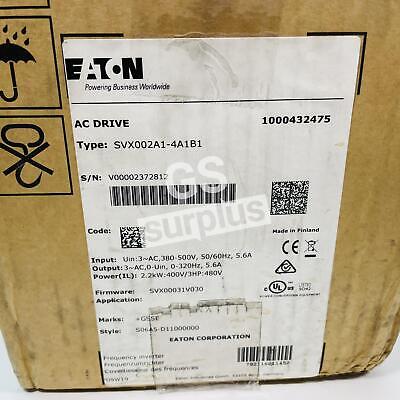 EATON SVX002A1-4A1B1 AC DRIVE 3PH 2HP 380-500V