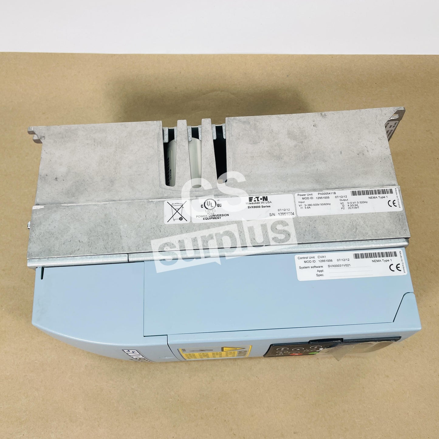 EATON SVX002A1-4A1B1 AC DRIVE 3PH 2HP 380-500V