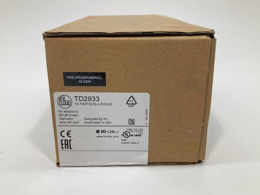 IFM EFECTOR TD2933 / TD-100FFEC02-A-ZVG/US