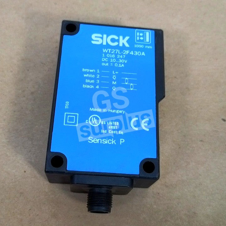 SICK WT27L-2F430A / 1 016 247 PHOTOELECTRIC PROXIMITY SENSOR