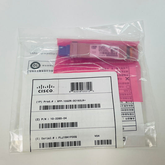 CISCO XFP-10GZR-OC192LR | 10GBASE-ZR OC192LR | 10-2265-04