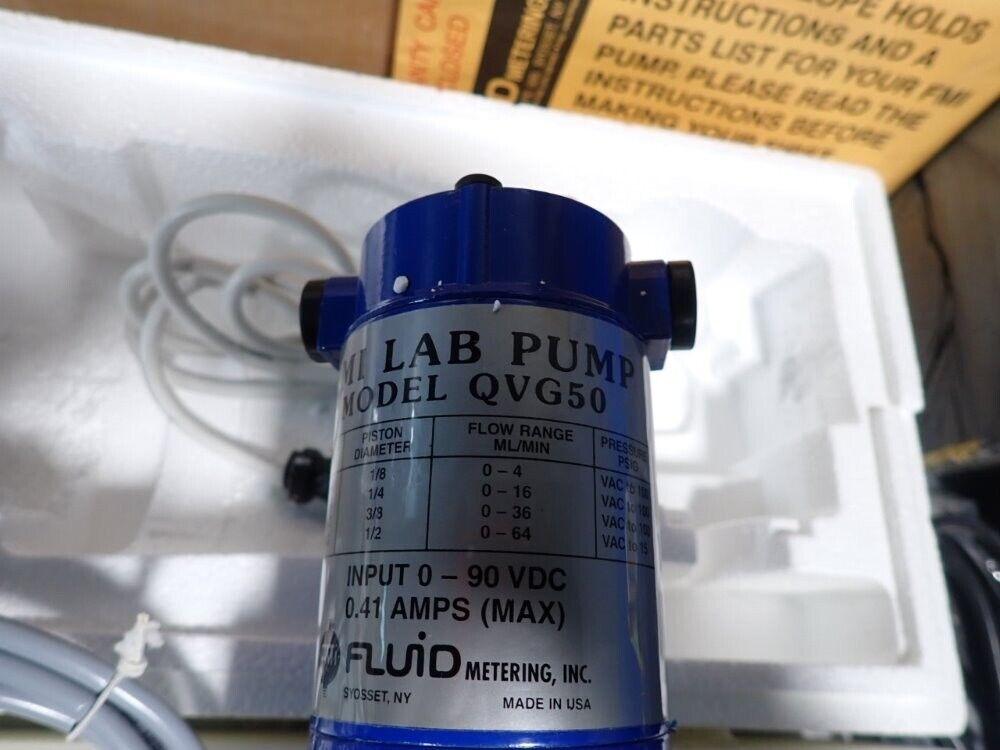 Fluid Metering QVG50 Lab Pump with V300 Variable Speed Controller, FMI