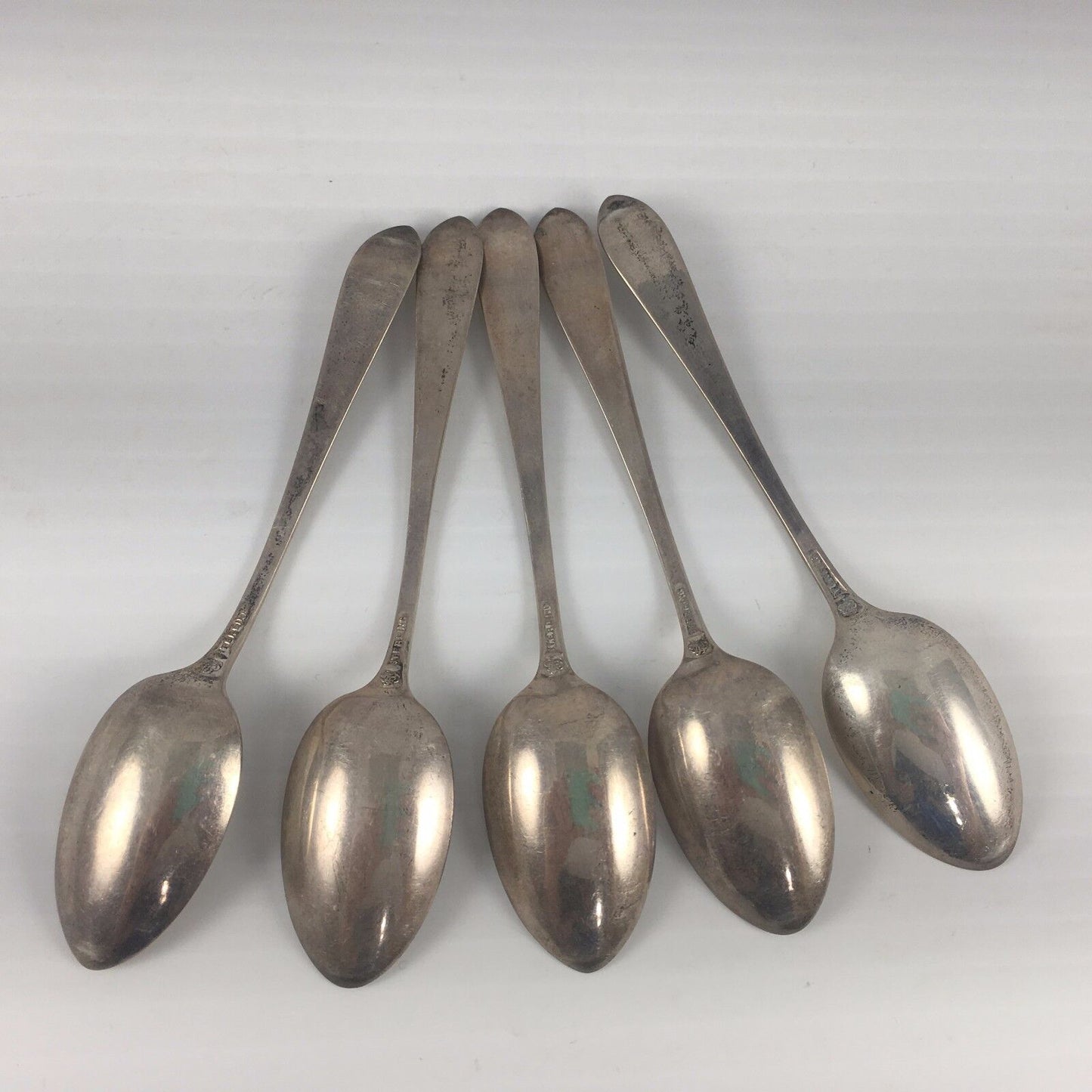 Set of 5 Sterling Silver 4-1/2" Baby Spoons