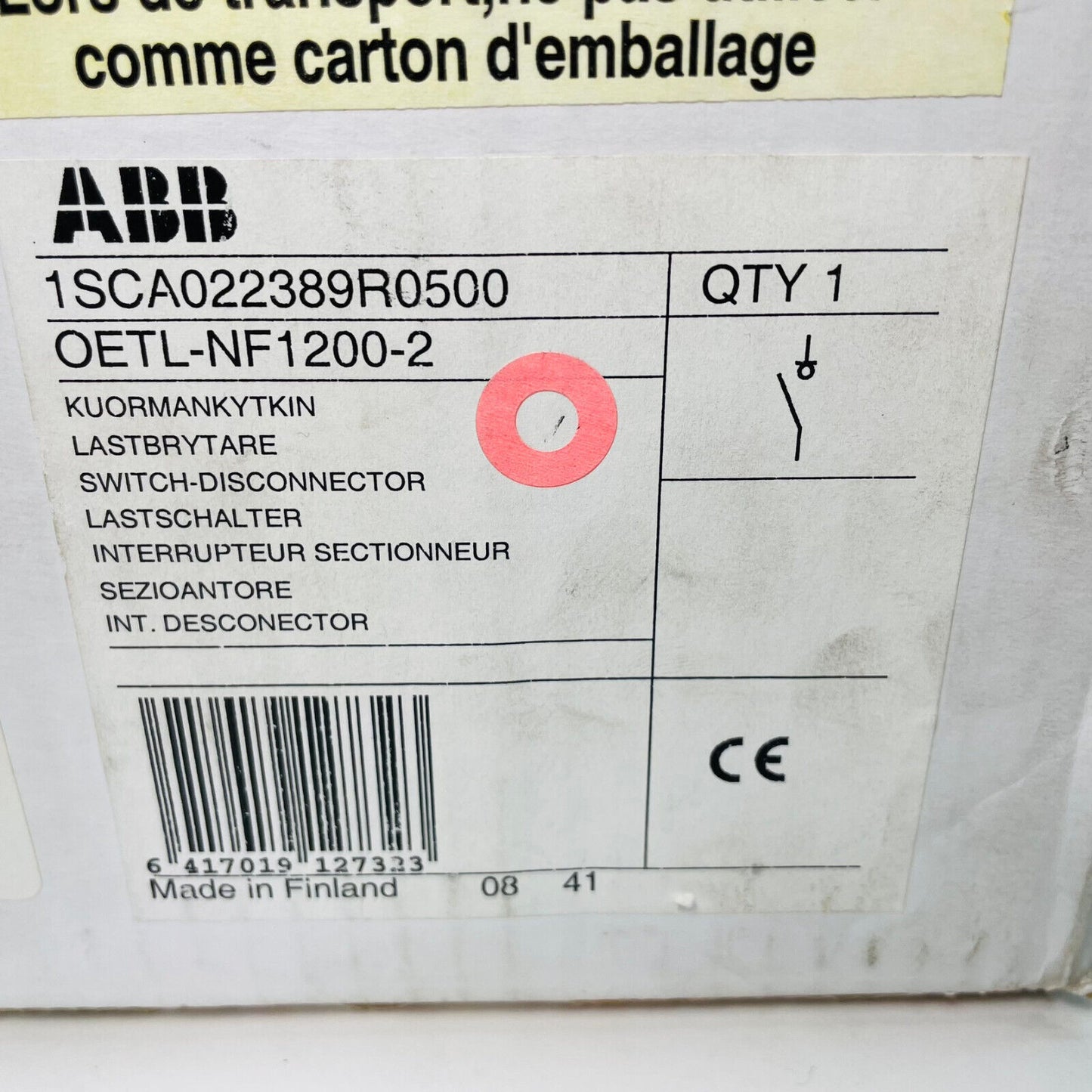 New ABB OETL-NF1200-2 General Purpose Switch