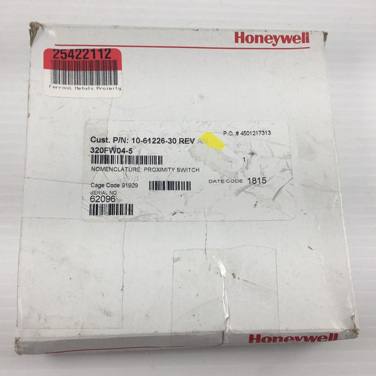 Honeywell 320FW04-5 Microswitch Proximity Sensor