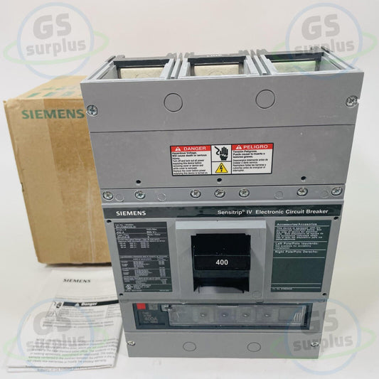 NEW Siemens SHJD6B400LSI 3p 600v 400a LSI Circuit Breaker, SHJD6-B