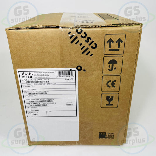 New Sealed Cisco IE-2000-16TC-L Industrial Network Switch
