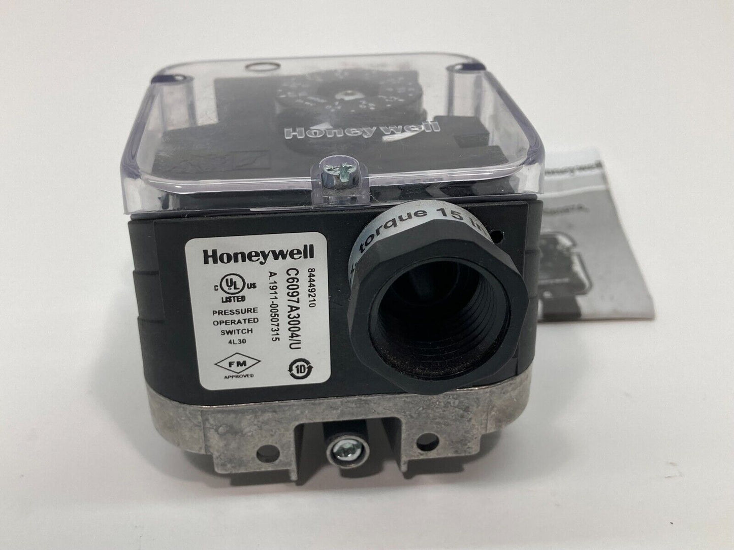 Honeywell C6097A3004 Gas Pressure Switch