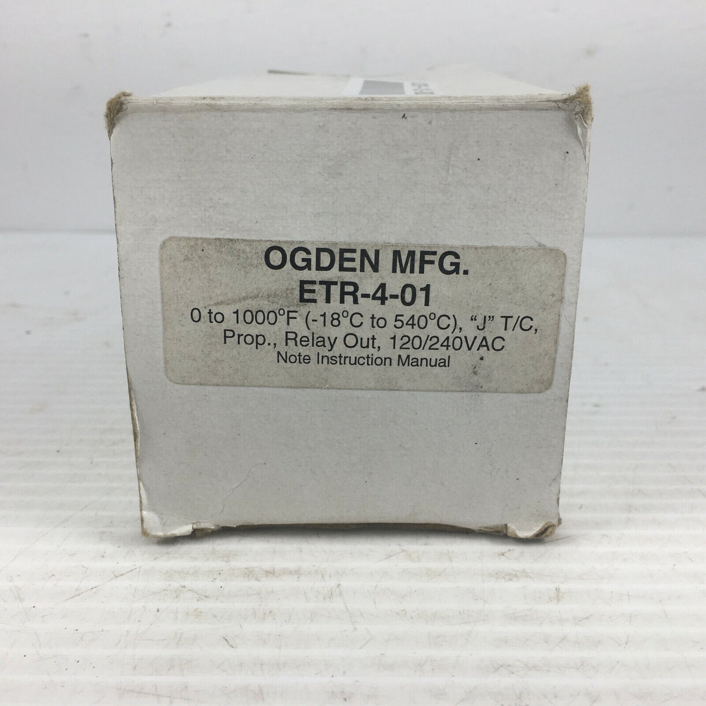 OGDEN ETR-4-01 TEMPERATURE CONTROLLER, 0-1000f 120/240vAC