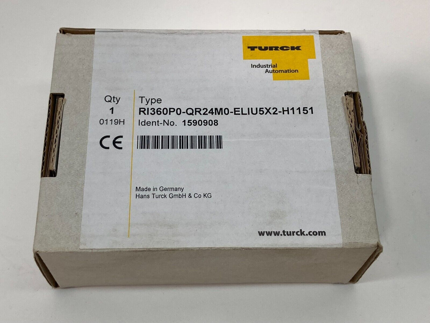 TURCK RI360P0-QR24M0-ELIU5X2-H1151 / 1590908 Rotary Inductive Sensor, New