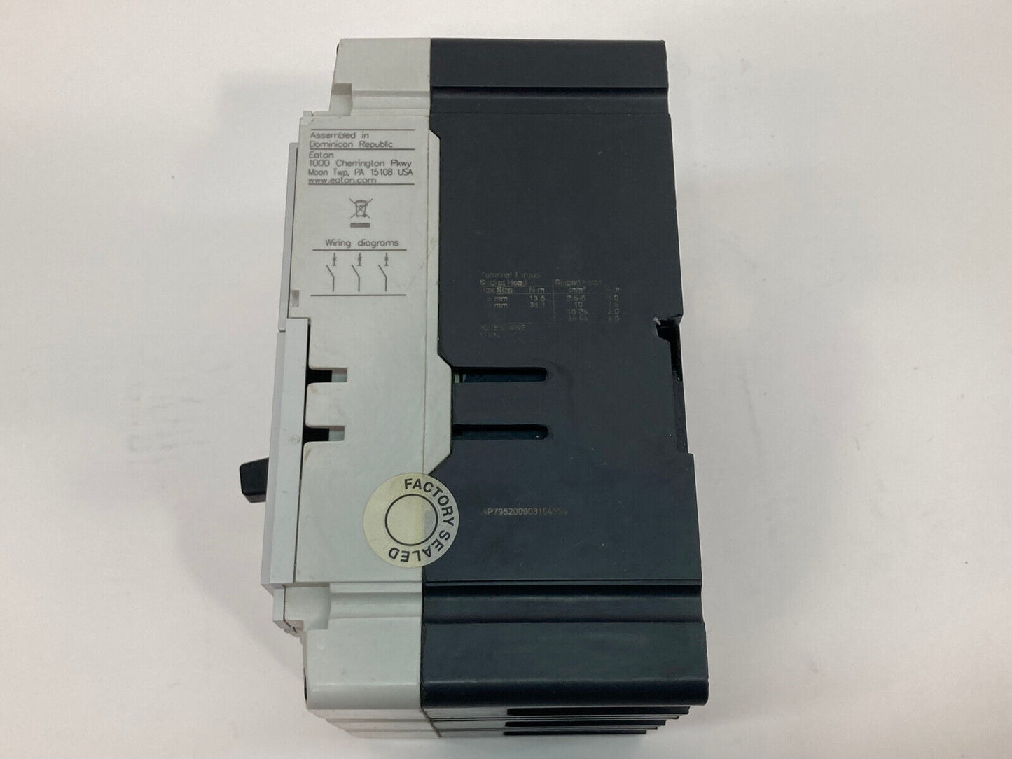 New EATON PDG23G0020TFFL Molded Case Circuit Breaker