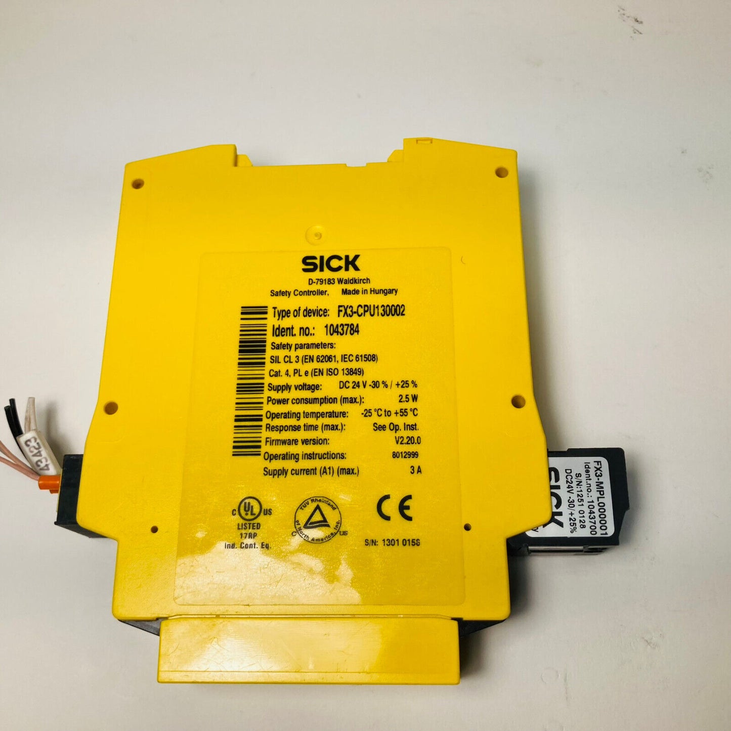Sick FX3-CPU130002 Safety Controller 1043784