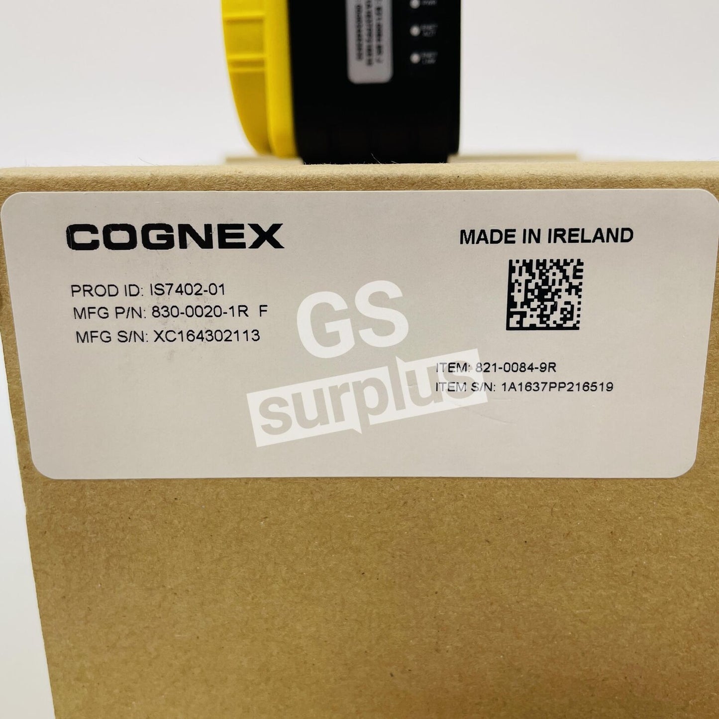NEW COGNEX IS7402-01 In-Sight Vision Camera  830-0020-1R